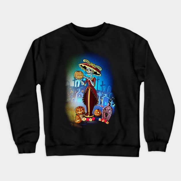 Day of the Dead Spirit Crewneck Sweatshirt by Rubtox